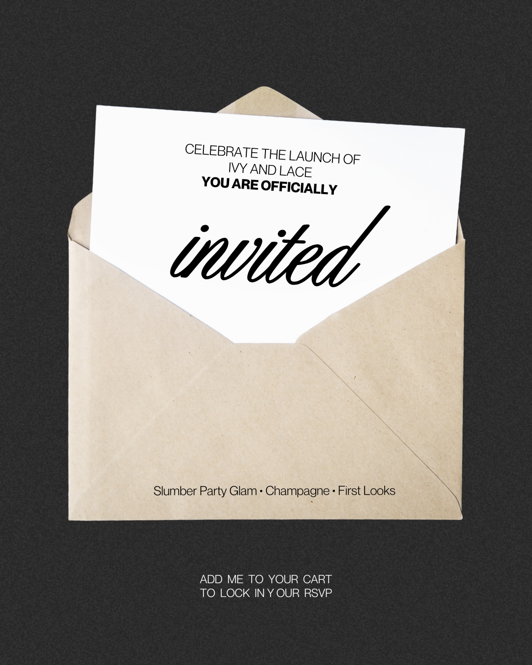 Ivy & Lace Launch Party Invite