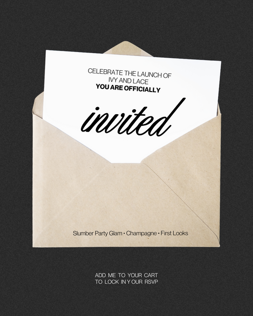 Ivy & Lace Launch Party Invite